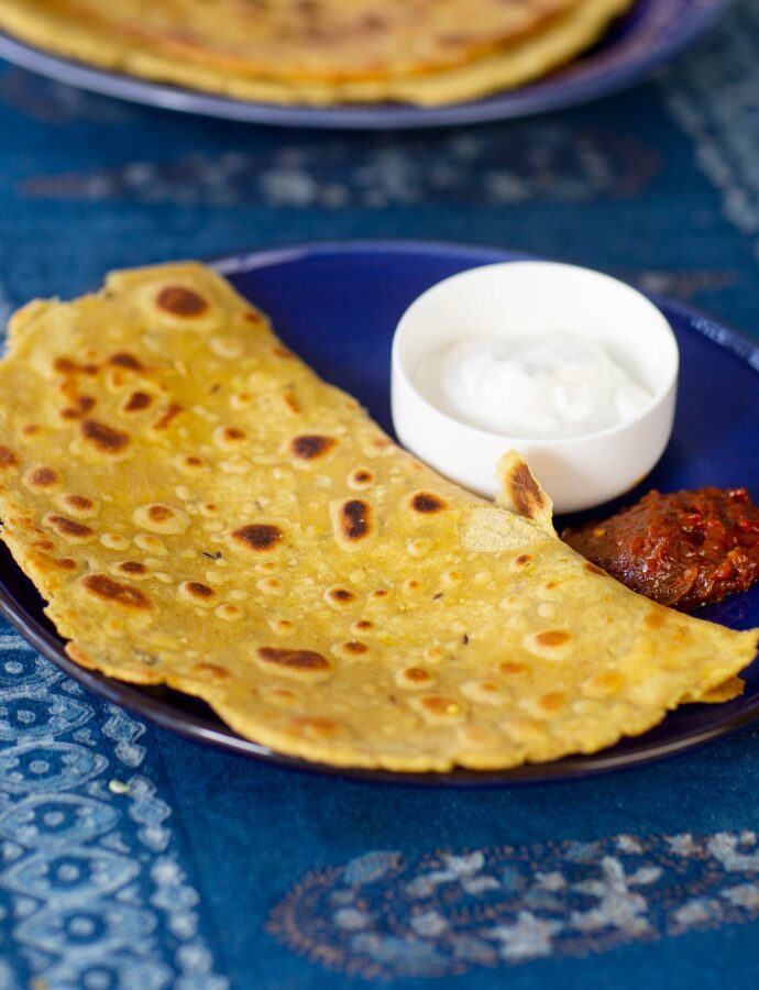 Dal paratha – indiskt bröd fyllt med dal