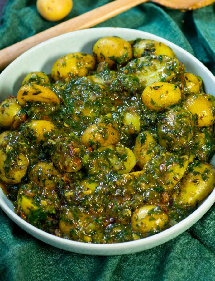 Palak aloo – indisk potatis med spenat