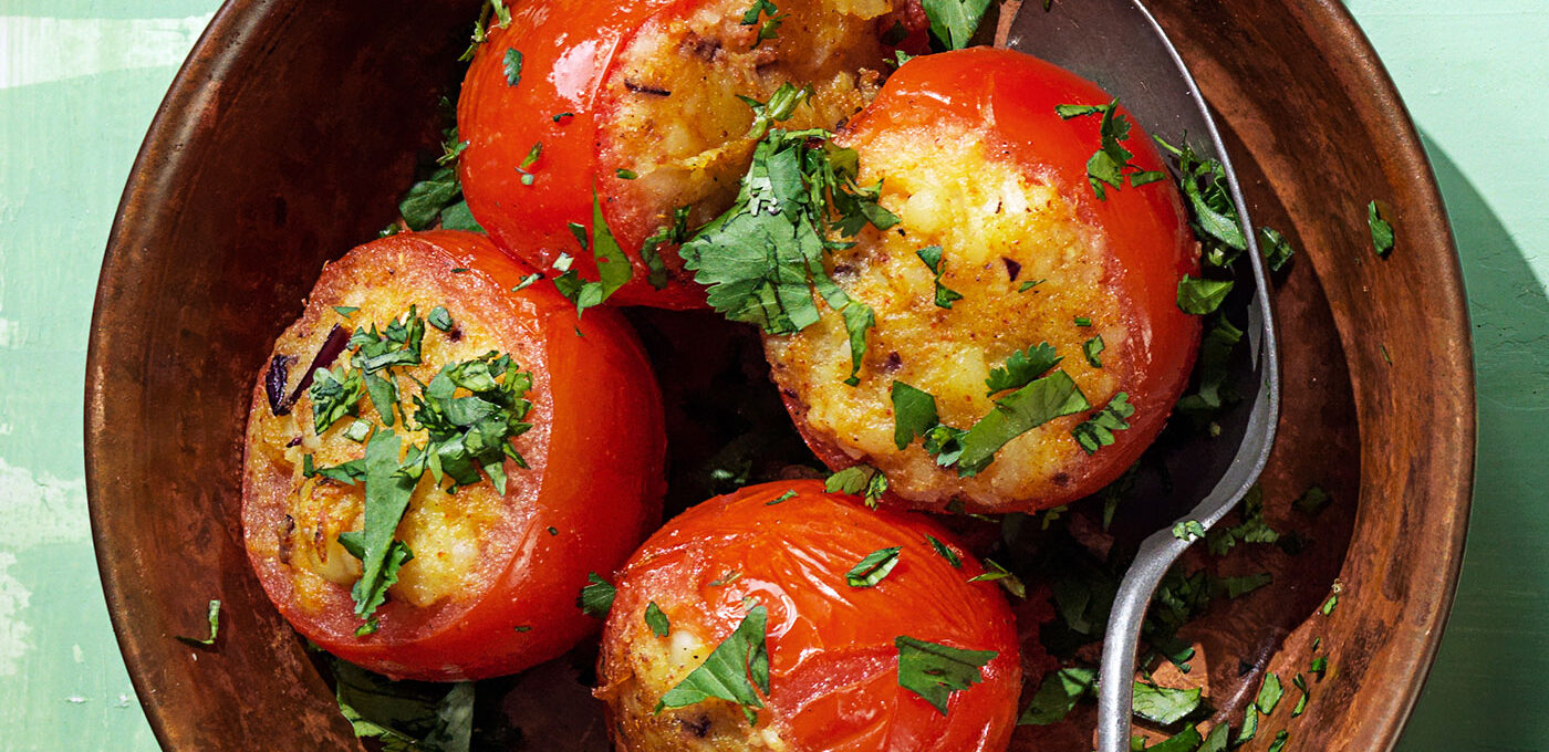 Fyllda indiska tomater – Bharwan tamatar